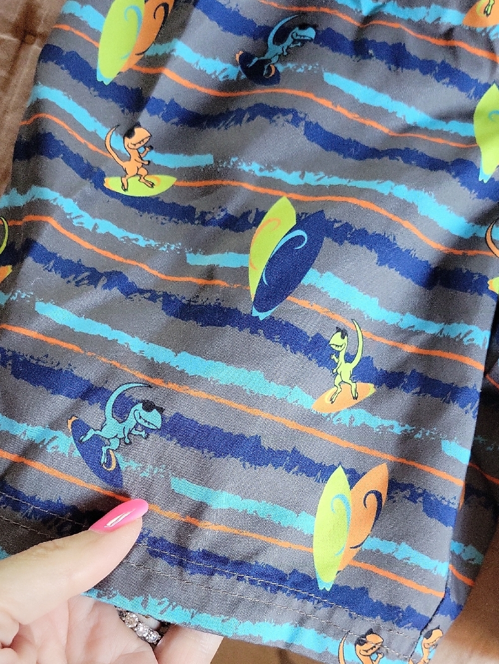 Blue & Orange Surf Raptor Rash Guard Swim Set - Picture 2 of 7
